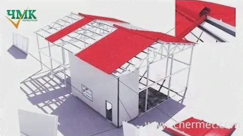 Монтаж кровельных сэндвич панелей